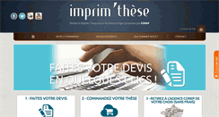 Desktop Screenshot of imprimthese.com